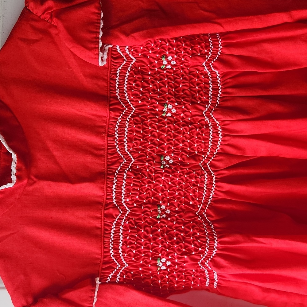 Vintage Polly Flinders Dress Color Red - Picture 2 of 7